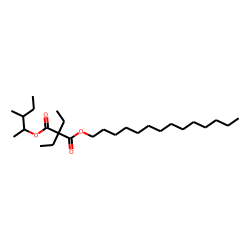 Diethylmalonic acid, 3-methylpent-2-yl tetradecyl ester