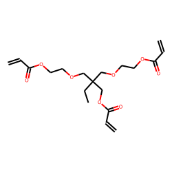 di-ethoxylated trimethylol propane triacrylate (Acrylic acid 2,2-bis-(2-acryloyloxy-ethoxymethyl)-butyl ester)