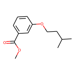 Benzoic acid, 3-(3-methylbutyl)oxy-, methyl ester