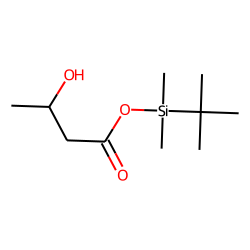 3-Hydroxybutyric acid, mono-TBDMS # 1