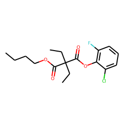 Diethylmalonic acid, butyl 2-chloro-6-fluorophenyl ester