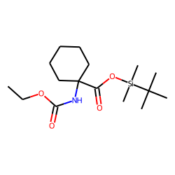 1-Aminocyclohexanecarboxylic acid, ethoxycarbonylated, TBDMS