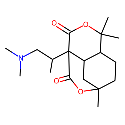 Cyclohexanemalonic acid, 5-hydroxy-2-(1-hydroxyethyl)-4,4-dimethyl-alpha-[1-(dimethylamino)prop-2-yl]-gamma,delta-dilactone