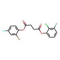 Succinic acid, 2-bromo-4-fluorophenyl 2,3-dichlorophenyl ester