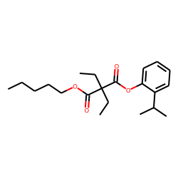 Diethylmalonic acid, 2-isopropylphenyl pentyl ester