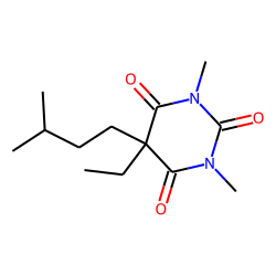2,4,6(1H,3H,5H)-Pyrimidinetrione, 5-ethyl-1,3-dimethyl-5-(3-methylbutyl)-