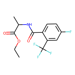 D-Alanine, N-(4-fluoro-2-trifluoromethylbenzoyl)-, ethyl ester