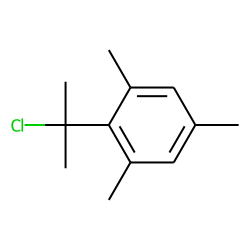 Benzene, 1,3,5-trimethyl-2-(1-chloro-1-methylethyl)