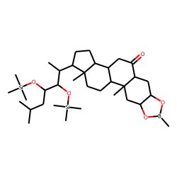 28-Norcastasterone, methaneboronate-TMS ether