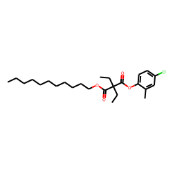 Diethylmalonic acid, 4-chloro-2-methylphenyl undecyl ester