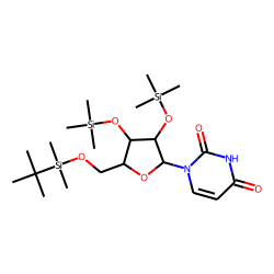 2',3'-Bis-(trimethylsiloxy)-5'-(tert-butyldimethylsiloxy)-uridine