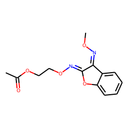 Benzofuran-2,3-dione, 2-[O-(2-acetoxyethyl)oxime], 3-(O-methyloxime), isomer 2