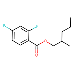 2,4-Difluorobenzoic acid, 2-methylpentyl ester