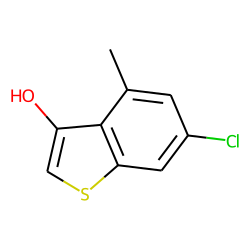 3-Hydroxy-4-methyl-6-chloro-thionaphthene