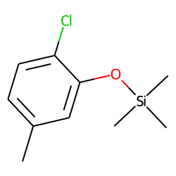 2-Chloro-5-methylphenol, trimethylsilyl ether