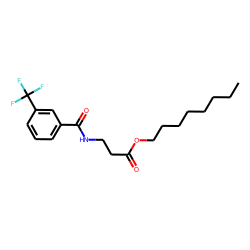 «beta»-Alanine, N-(3-trifluoromethylbenzoyl)-, octyl ester