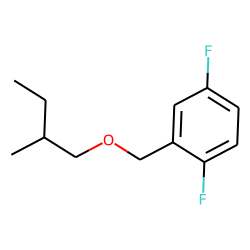 2,5-Difluorobenzyl alcohol, 2-methylbutyl ether