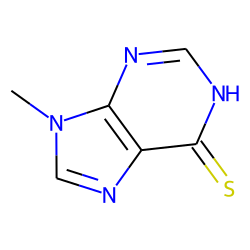 6H-Purine-6-thione, 1,9-dihydro-9-methyl-
