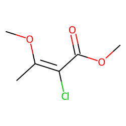(E) Methyl 2-chloro-3-methoxy-2-butenoate