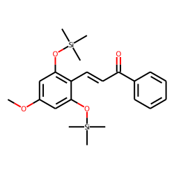 Chalcone, 2',6'-dihydroxy-4'-methoxy, bis-TMS