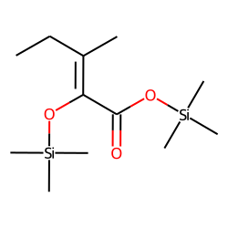 2-Pentenoic acid, 3-methyl-2-[(trimethylsilyl)oxy]-, trimethylsilyl ester