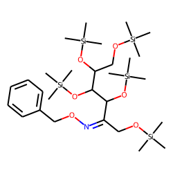 D-Psicose, pentakis(trimethylsilyl) ether, benzyloxime (isomer 2)