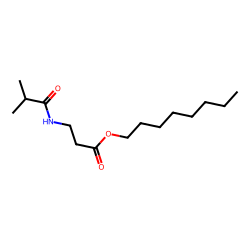 .BETA.-alanine, n-isobutyryl-, octyl ester