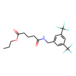 Glutaric acid, monoamide, N-(3,5-di(trifluoromethyl)benzyl)-, propyl ester