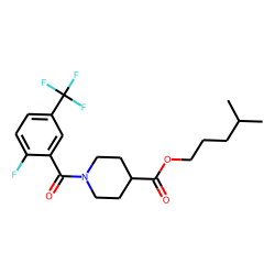 Isonipecotic acid, N-(2-fluoro-5-trifluoromethylbenzoyl)-, isohexyl ester