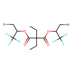 Diethylmalonic acid, di(1-bromo-3,3,3-trifluoroprop-2-yl) ester