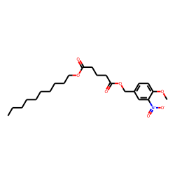 Glutaric acid, decyl 3-nitro-4-methoxybenzyl ester