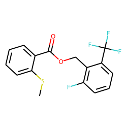 2-(Methylthio)benzoic acid, 2-fluoro-6-(trifluoromethyl)benzyl ester