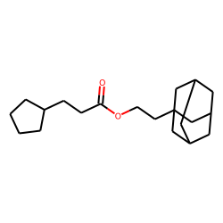 3-Cyclopentylpropionic acid, 2-(1-adamantyl)ethyl ester