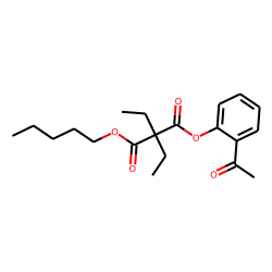 Diethylmalonic acid, 2-acethylphenyl pentyl ester