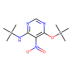 Pyrimidine, 6-amino-4-hydroxy-5-nitro, TMS
