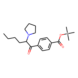 Benzoic acid, 4-(1-oxo-2-pyrrolidinohexyl)-, trimethylsilyl ester