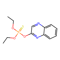 Phosphorothioic acid, O,O-diethyl O-2-quinoxalinyl ester