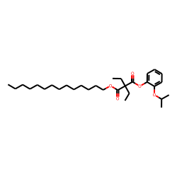 Diethylmalonic acid, 2-isopropoxyphenyl tetradecyl ester