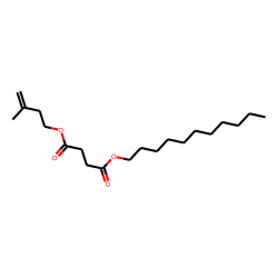 Succinic acid, 3-methylbut-3-enyl undecyl ester
