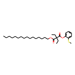 Diethylmalonic acid, hexadecyl 2-methylthiophenyl ester