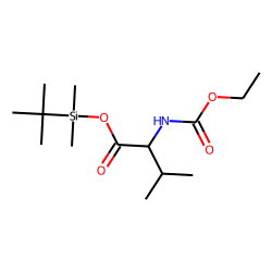 Valine, ethoxycarbonylated, TBDMS