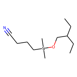 2-Ethyl-1-butanol, (3-cyanopropyl)dimethylsilyl ether