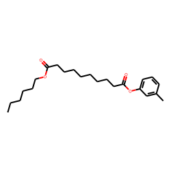 Sebacic acid, hexyl 3-methylphenyl ester