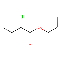 Butanoic acid, 2-chloro, 1-methylpropyl ester