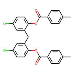 Dichlorophen, O,O'-di(4-methylbenzoyl)-