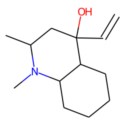 4-Quinolinol, 4-ethenyldecahydro-1,2-dimethyl-, (2«alpha»,4«alpha»,4a«alpha»,8a«beta»)-