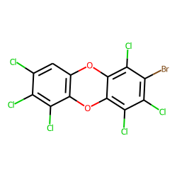 2-bromo,1,3,4,6,7,8-hexachloro-dibenzo-dioxin