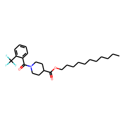 Isonipecotic acid, N-(2-trifluoromethylbenzoyl)-, undecyl ester