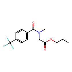 Sarcosine, n-(4-trifluoromethylbenzoyl)-, propyl ester