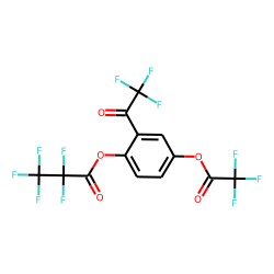 Hydroquinone, 2-trifluoroacetyl, TFA-PFP